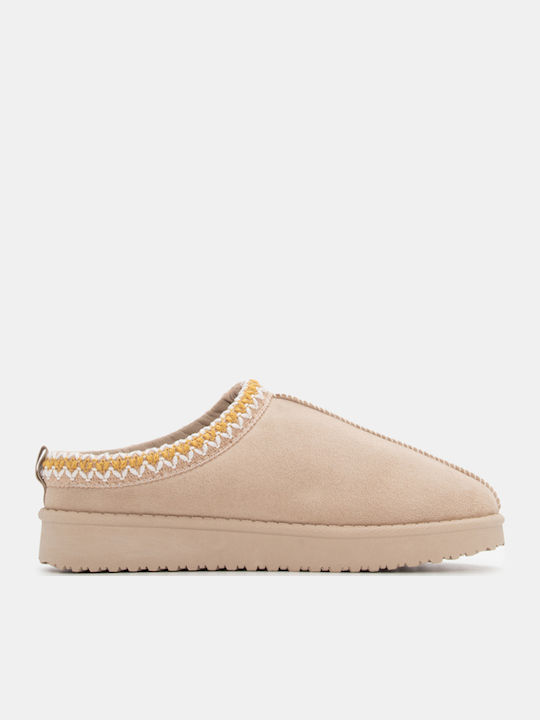Luigi Closed Women's Slippers Beige