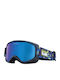 Quiksilver Little Grom Ski & Snowboard Goggles Kids Blue with Lens in Blue Color