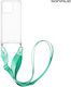 Silicone Case Strap Sonique Armor Clear Oppo Re...