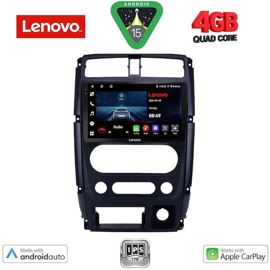 Lenovo Car Audio System for Suzuki Jimny 2007-2017 (Bluetooth/USB/AUX/WiFi/GPS/Apple-Carplay/Android-Auto) with Touch Screen 9"