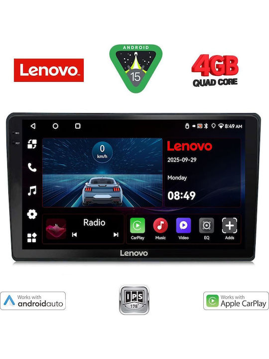 Lenovo Auto-Audiosystem für Audi A4 2002-2008 (Bluetooth/USB/AUX/WiFi/GPS/Apple-Carplay/Android-Auto) mit Touchscreen 9"