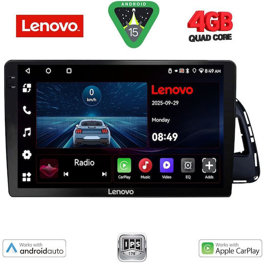 Lenovo Car Audio System for Audi Q5 2010-2018 (Bluetooth/USB/AUX/WiFi/GPS/Apple-Carplay/Android-Auto) with Touch Screen 10"