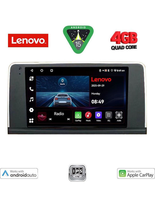 Lenovo Car Audio System for BMW Series 3 2012-2018 (Bluetooth/USB/AUX/WiFi/GPS/Apple-Carplay/Android-Auto) with Touch Screen 9"