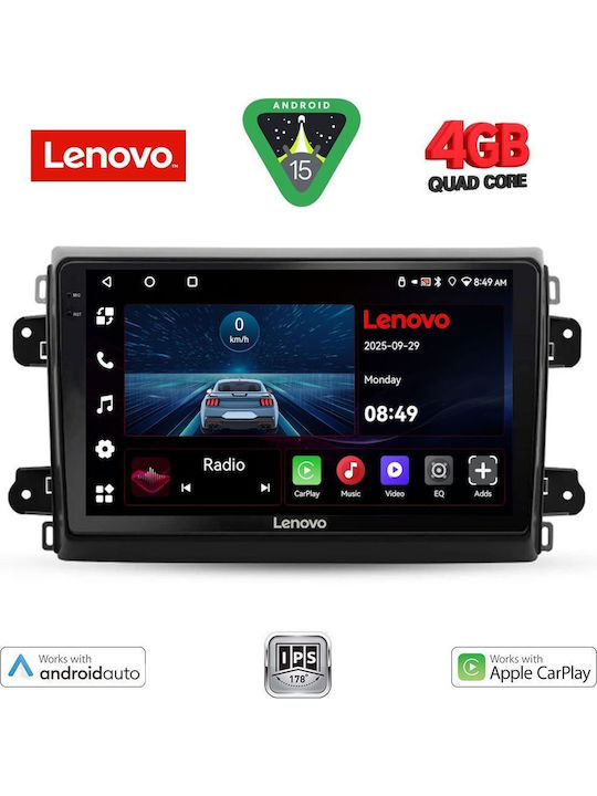 Lenovo Car Audio System for Fiat Ducato 2021 (Bluetooth/USB/AUX/WiFi/GPS/Apple-Carplay/Android-Auto) with Touch Screen 9"