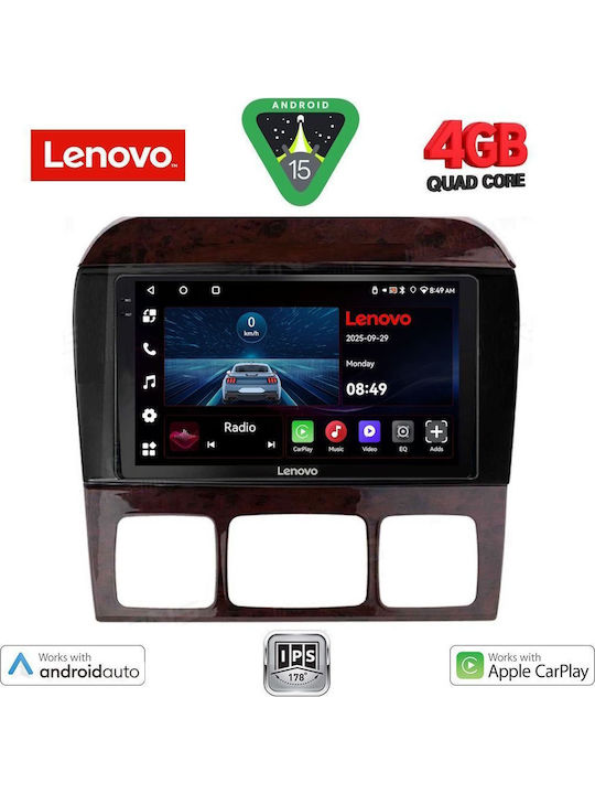 Lenovo Car Audio System for Mercedes-Benz S Class 1998-2005 (Bluetooth/USB/AUX/WiFi/GPS/Apple-Carplay/Android-Auto) with Touch Screen 9"