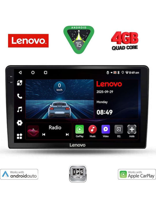 Lenovo Car Audio System for Ssangyong Rexton 2002-2006 (Bluetooth/USB/AUX/WiFi/GPS/Apple-Carplay/Android-Auto) with Touch Screen 9"