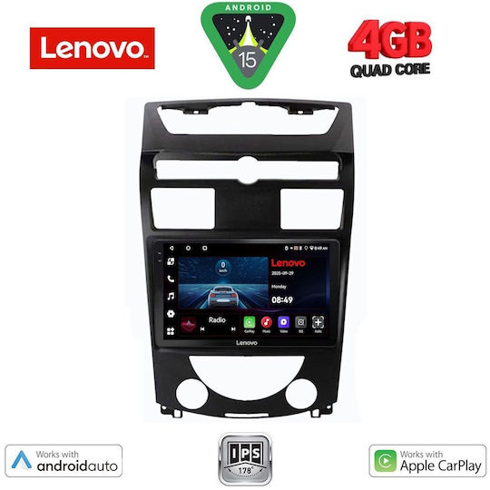 Lenovo Car Audio System for Ssangyong Rexton 2006-2015 (Bluetooth/USB/AUX/WiFi/GPS/Apple-Carplay/Android-Auto) with Touch Screen 10"