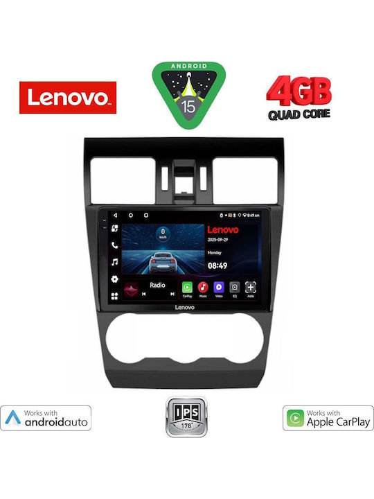 Lenovo Auto-Audiosystem für Subaru Forstwirt / Impreza 2013-2019 (Bluetooth/USB/AUX/WiFi/GPS/Apple-Carplay/Android-Auto) mit Touchscreen 9"