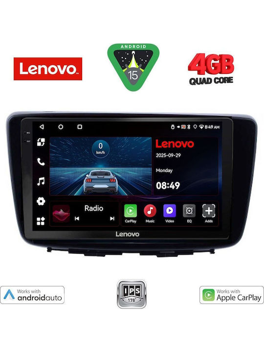 Lenovo Car Audio System for Suzuki Baleno 2016-2022 (Bluetooth/USB/AUX/WiFi/GPS/Apple-Carplay/Android-Auto) with Touch Screen 9"