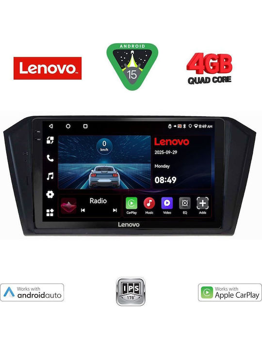 Lenovo Car Audio System for Volkswagen Passat 2016 (Bluetooth/USB/AUX/WiFi/GPS/Apple-Carplay/Android-Auto) with Touch Screen 10"