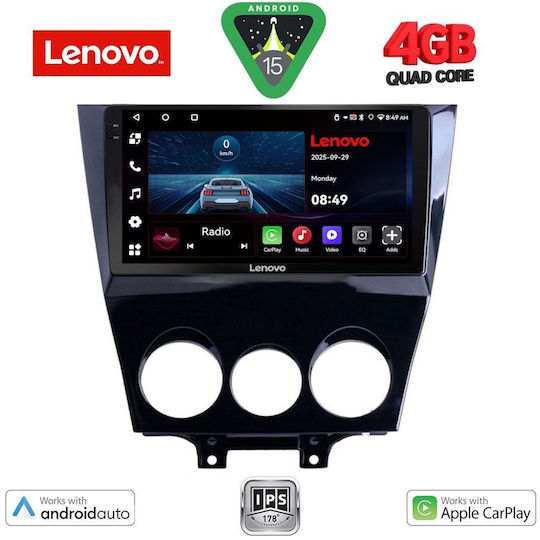 Lenovo Ηχοσύστημα Αυτοκινήτου για Mazda RX-8 2008 (Bluetooth/USB/AUX/WiFi/GPS/Apple-Carplay/Android-Auto) με Οθόνη Αφής 9"