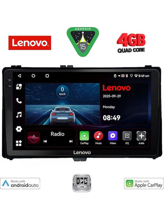 Lenovo Car Audio System for Toyota Auris / Aygo X / Corolla 2017-2019 (Bluetooth/USB/AUX/WiFi/GPS/Apple-Carplay/Android-Auto) with Touch Screen 9"