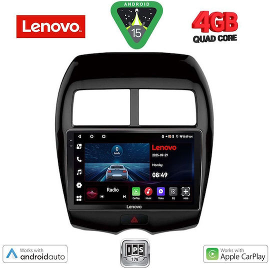 Lenovo Car Audio System for Peugeot 4008 Mitsubishi Asx 2009 (Bluetooth/USB/AUX/WiFi/GPS/Apple-Carplay/Android-Auto) with Touch Screen 10"