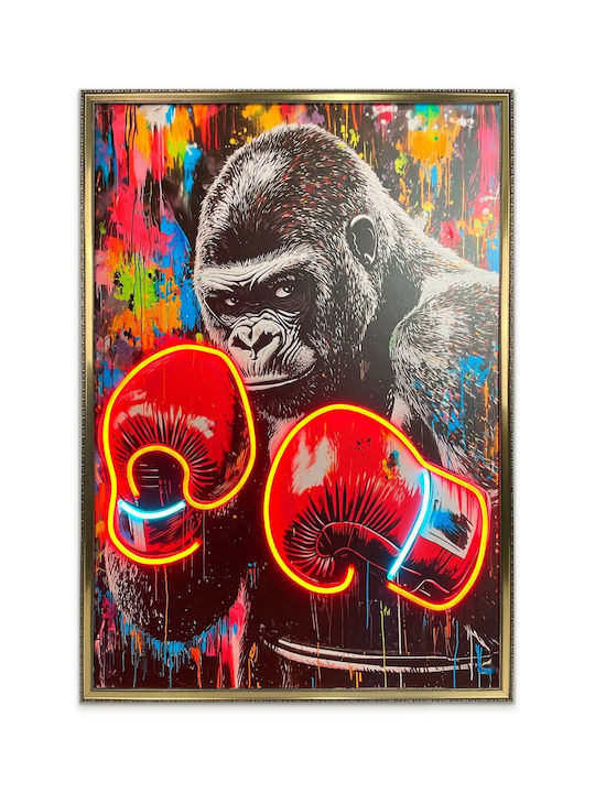 Πίνακας Boxing Neon Led Φωτισμό 70x100 Εκ