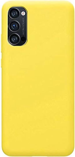 Back Cover Σιλικόνης Κίτρινο (Oppo Reno4 5G)