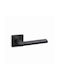 Convex Lever Front Door with Rosette 1085 Pair with Rosette Black