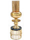 Marhome Candle Holder Metal in Gold Color 8x8x22cm 1pcs 15-40165