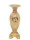 Candle Holder Polyresin in Beige Color 11x11x30cm 1pcs
