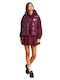 Jachetă de femei Fără mâneci Puffer Burgundy