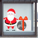 Χριστουγεννιάτικη Βιτρίνα Santa's Air Conditioner 145x180cm