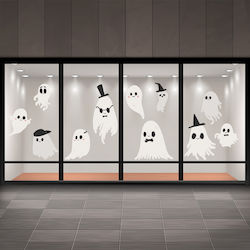 Halloween Schaufenster Anzeige Geistergruppe 100x55cm