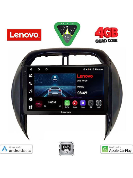 Lenovo Auto-Audiosystem für Toyota RAV 4 2000-2006 mit Klima (Bluetooth/USB/AUX/WiFi/GPS/Apple-Carplay/Android-Auto) mit Touchscreen 9"