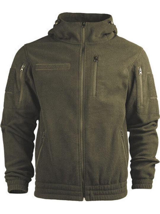 Mil-Tec Αδιάβροχη Κυνηγετική Ζακέτα Fleece Πράσινο