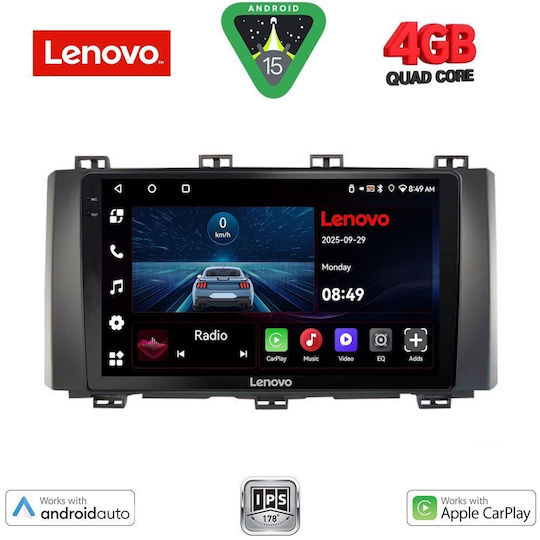 Lenovo Ηχοσύστημα Αυτοκινήτου για Seat Ateca 2017 (Bluetooth/USB/AUX/WiFi/GPS/Apple-Carplay/Android-Auto) με Οθόνη Αφής 9"