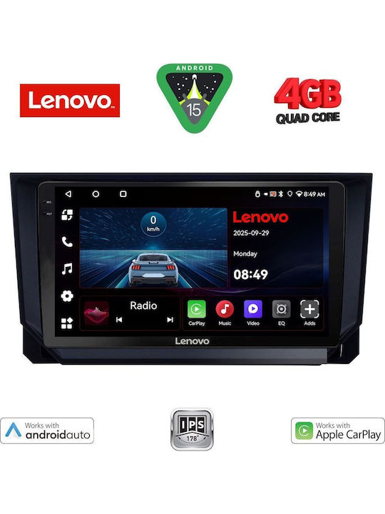 Lenovo Car Audio System for Seat Arona / Ibiza 2018 (Bluetooth/USB/AUX/WiFi/GPS/Apple-Carplay/Android-Auto) with Touch Screen 9"