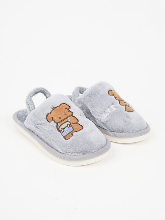 Piazza Shoes Kids Slippers Gray