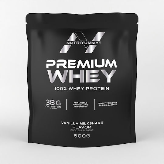 Nutriyummy Premium Whey Πρωτεΐνη Ορού Γάλακτος με Γεύση Βανίλια 500gr