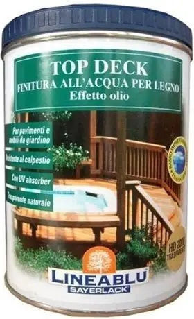 Sayerlack LineaBlu HD2000 Top Deck Water-Based Varnish for Exterior Wood 2.5 L