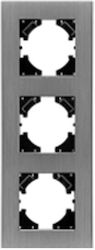Triple Vertical Gray Switch Frame S203vgr