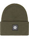 Beanie Unisex Σκούφος Πλεκτός σε Χακί χρώμα