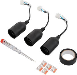 Lux Tools Steckdosenadapter Verlängerung Set 3 Stück
