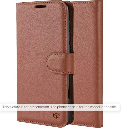 Techsuit Folio Wallet Leather / Silicone Brown (Moto G86)