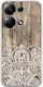 Hölzernes Mandala Xiaomi Redmi Note 14s Flexible Tpu Transparente Silikon