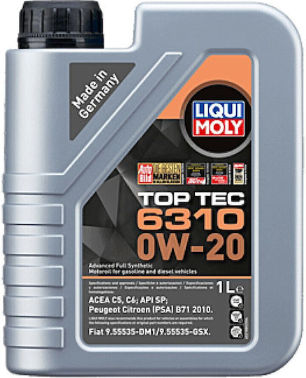 Liqui Moly 6310 Λάδι Αυτοκινήτου 0W-20 1lt