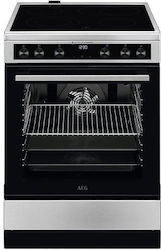 AEG Ελεύθερη με Κεραμικές Εστίες Inox CCB6648BBM AEG Ελεύθερη με Κεραμικές Εστίες Inox CCB6648BBM