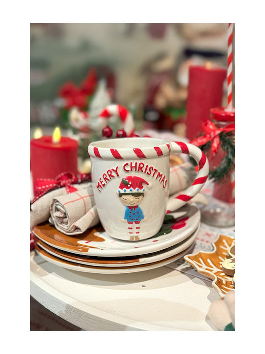 Kaemingk Weihnachtliche Becher Weiß Weihnachtli...