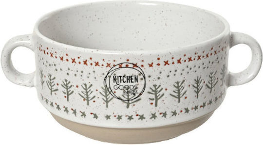 Kaemingk Weihnachtlich Schale Keramik L16.3xB12xD6.5cm.