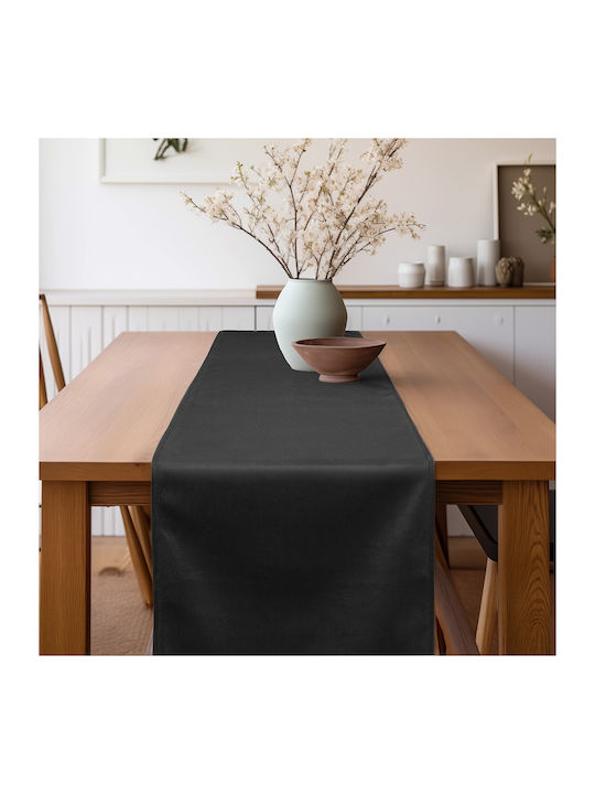Beauty Home Christmas Tablecloth Runner Fabric Black L32xW250cm.