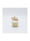 Ornament suspendat Cupcake Ecru 5x7buc