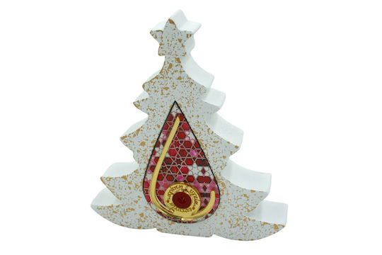 Weihnachtsdekoration Baum 12cm Weiß