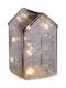Bizzotto Crăciunescă Iluminată Decorativă Scenă Transparent cu Baterie 16.5x9.5x9.5cm.