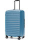 Puccini Seoul Μεσαία Βαλίτσα Ταξιδίου Σκληρή Blue με 4 Ρόδες Ύψους 69εκ.