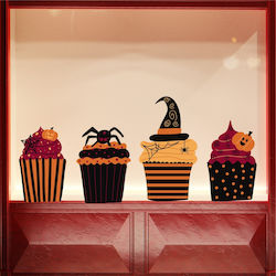Halloween Schaufenster-Cupcakes 100x50cm