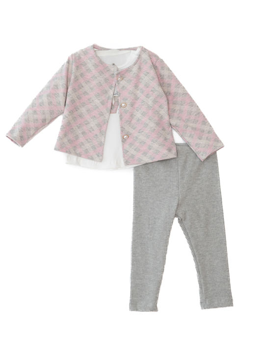 Restart Kids' Set with Leggings Winter 2pcs Gray