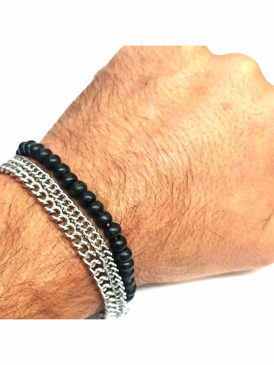 Amalfi Accessories Men's Bracelet Set made of Steel