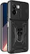 Slide Cover Back Cover Metallic Black (Poco M7)